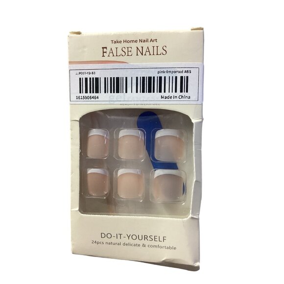 False French Fingernails and Toenails * New in PKG Pink - Picture 2 of 8